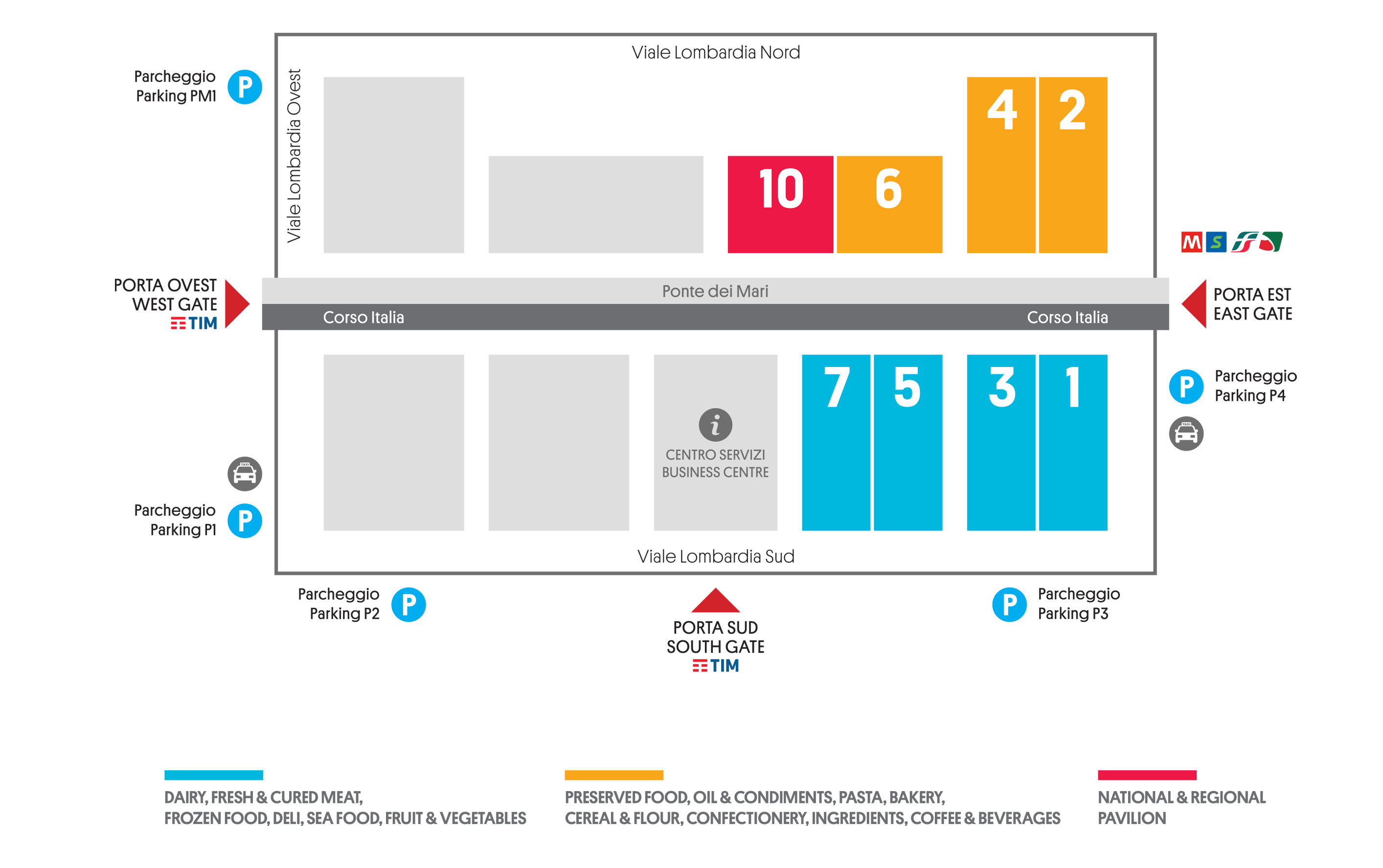 Tuttofood 2025 Layout